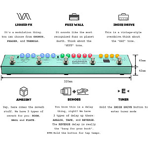 Valeton Dapper Indie British Ambient Effect Strip VES-5